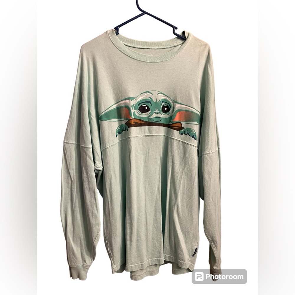 Disney Parks Star Wars Baby Yoda Mandalorian Spirit Jersey Adult Size Large
